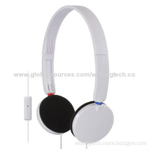 Hand-free Fashionable Style DJ Headphones, 100Hz-10kHz Mic Frequency Range, 1.2m Cord Length